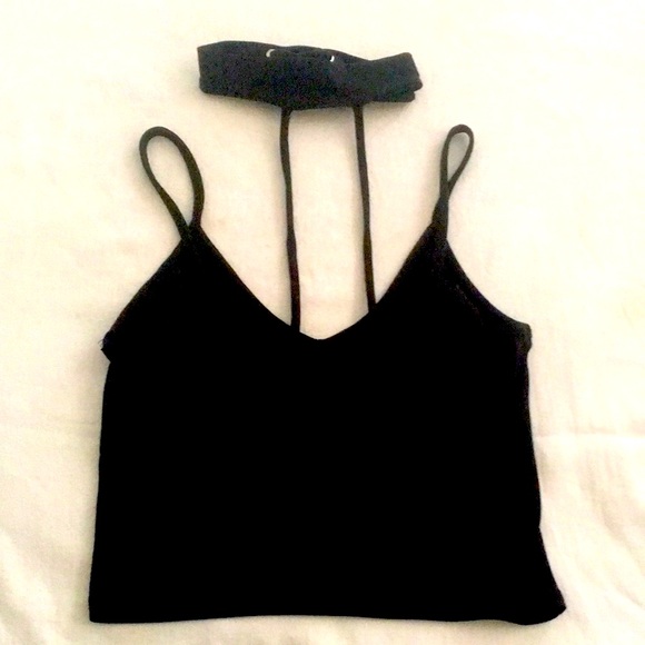 Chocker Collar Crop Top - Picture 6 of 10